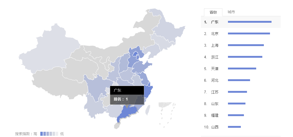 乾坤獵頭數據5月4日:金融獵頭公司地域分布圖